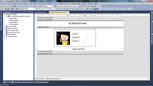 image in Crystal Report